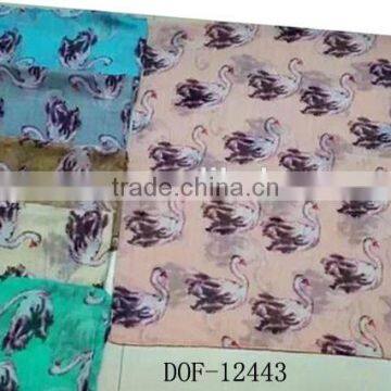 Fashion Chiffon Print Swallow Bird Designer Scarf photo-5
