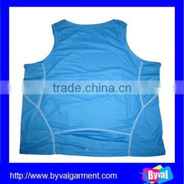 Wholesale Marathon Vest for sporter, Running Tank Top Custom, Promotion Blue Plain Tank Top