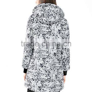 Ladies Printed Hooded Quilting Jacket photo-2