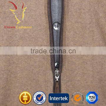 Men Zipper Cashmere Cardigan Sweater photo-6