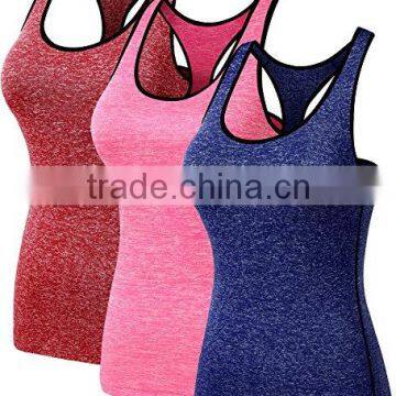 Slub 85% Polyester 15% Spandex Womens Dry Fit Tank Top