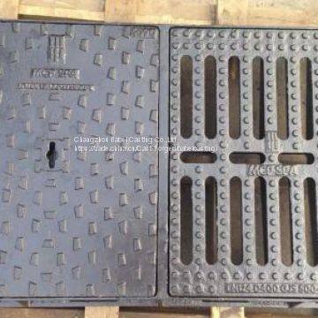 Чугунная квадратная решётка для канализационного люка photo-2