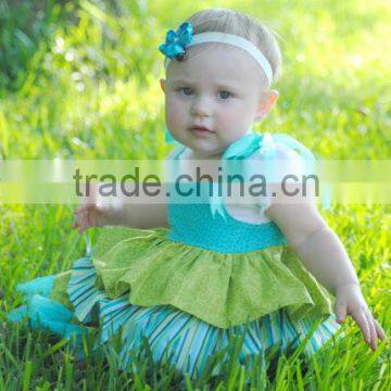 Baby Girls Green Tutu Dress Toddler Kids Christmas Party Dress photo-2