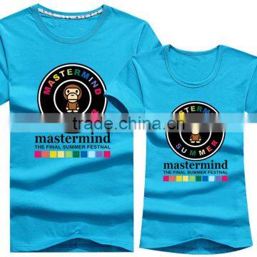 Top Fashion Bule Korean Cute Printed T-Shirt photo-4