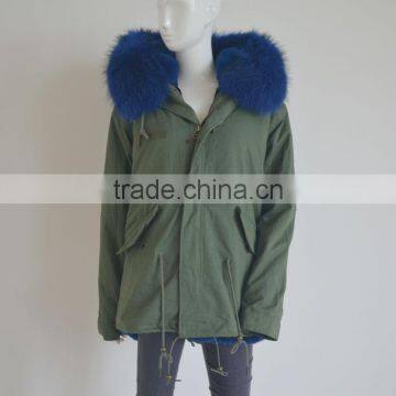 Myfur High Quality Removable Faux Fur Lining Matched Color Raccoon Fur Hood photo-3