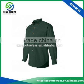 Army Green Sexy Slim Fitted Man's Cotton Long Sleeve Chinease Shirts Cheap