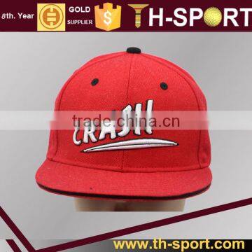 Red Adjustable Cotton Baseball Cap Hat