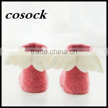 Rainbow Color Baby Clothes Little Angel Fuzzy Non-slip Socks for Newborn Infant photo-6