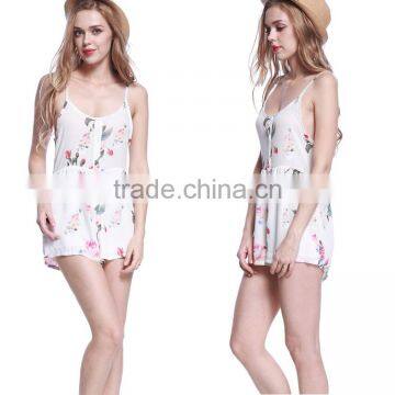 Summer Chiffon Sexy Women Backless Slip Mini Jumpsuit Casual Sexy Summer Dresses Pants photo-2