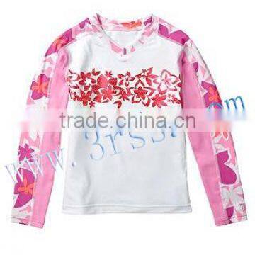 children's rash t shirt white for girl