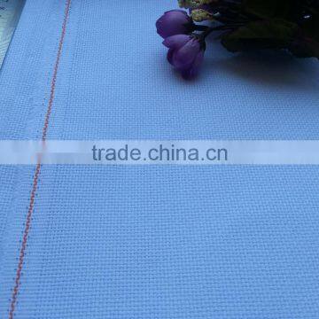 High quality HB-grade white color cross stitch fabric made in China