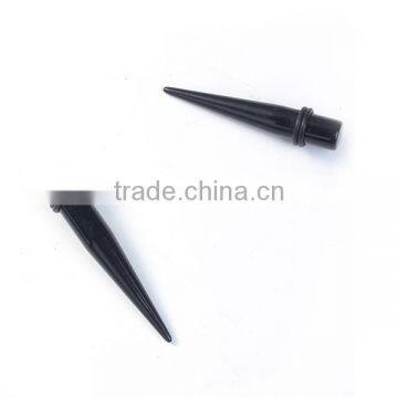 6mm Acrylic Ear Stretcher Expander Tapers Black Ear Plug Piercing photo-3