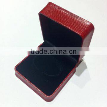 Red Leather Watch Box Jewelry Packing photo-2
