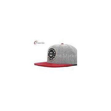 Cotton Constructed Snapback Baseball Caps Grey for College Baseball