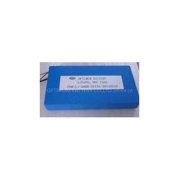 Small Size Soft PVC Housing Electric Bike Lithium Battery 36V 15AH LiFePO4