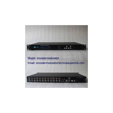 MPEG-2 Digital TV 8xCVBS Encoder Modulators CS-60801 Series Digital TV Headend equipment