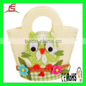 18 Inch Doll Felt Purse Bag With Bird Pattern