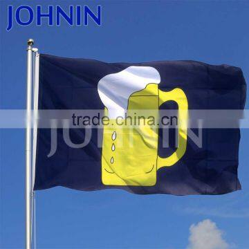 Advertising custom print your logo 3*5ft high quality beer flag