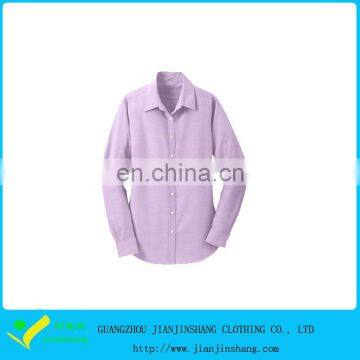 Ladies High Quality Light Purple Slim Fitted Business Shirts