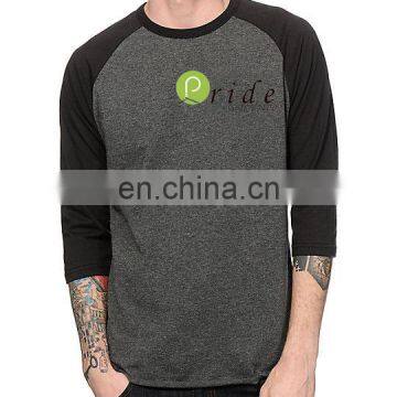 Unisex Adult Color Combination Custom Printing Baseball T-shirt-customise long sleeve t-shirt- casual wear t-shirt