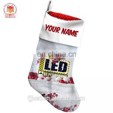 2017 Hot Sale Exquisite Polyester Unique Christmas Stocking