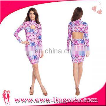 Sparshine Sex Photo Off Shoulder Dress Midi Bodycon Dress Floral Print Images Custom Latest Sexy Fashion Dress