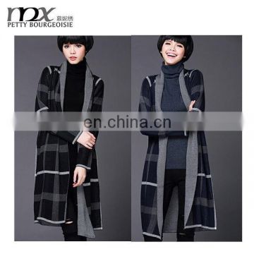 2015 high quality fashion knit wool coat