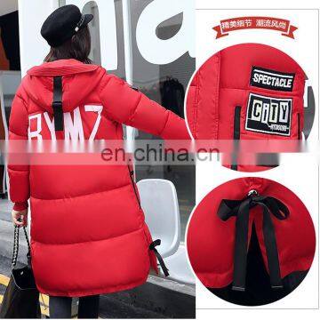 2017 Down Jacket Winter New Fashion Letter Korean Version of Slim Long Cotton Jacket Jacket Female S1020 photo-5