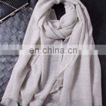 inner mongolia manufacturer direct wholesale fashion ladies cashmere scarves women plain color fringe pashmina scarf shawls