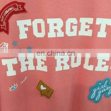 Ladies' Printed Cloth Embroidered Long-sleeved Fleece photo-3