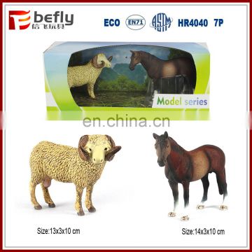 13cm ECO farm animal small plastic toy sheep horse figure