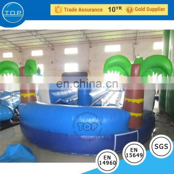 Car theme large inflatable slide city good quality PVC funny inflatable slip slide with pool