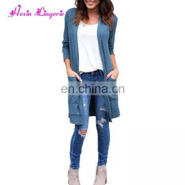 New Style Knit Open Front Cardigan Sweaters Long Coat Women Cardigan Ladies photo-2