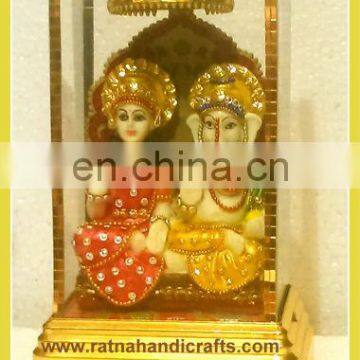 Ganesh Lakshmi Statues with Antique Work