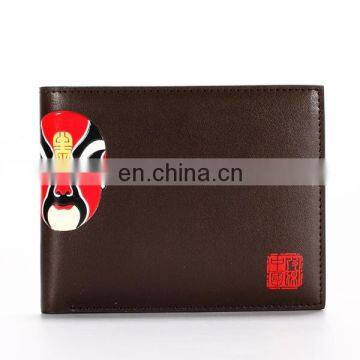 LATEST UNIQUE CLASSIC CUSTOM PRINT CHINESE LEATHER WALLET FOR MEN