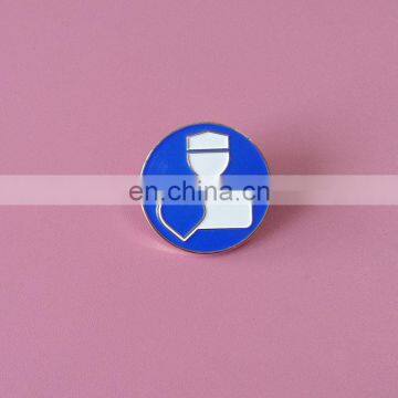 personalized cute person with a hrart lapel pin badge