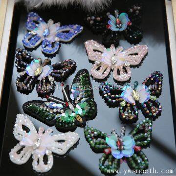 Fashion Rhinestone Embroidery 3D Patch Sequin Beads Garment Accessories photo-3