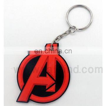 Promotional Custom Key chains Metal Key ring with rubber logo