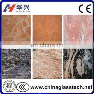 Never-fading Marbling Tempered Decoration Glass for Buildings