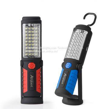 Portable Light 36 + 5 LED Flashlight USB Charging Work Light Magnetic + HOOK + Mobile Power for Can help phone charge