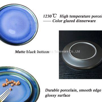 10 Inch Unglazed Ceramic Plate Customized Porcelain Dinnerware Plate