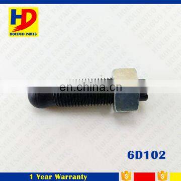 6D102 Adjusting Bolt For Excavator Engine Part