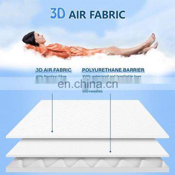 2020 Amazon Hot Sale Home Textile Stretch Skirt Knife Edge Crcular Knitted Waterproof Mattress Topper King photo-4