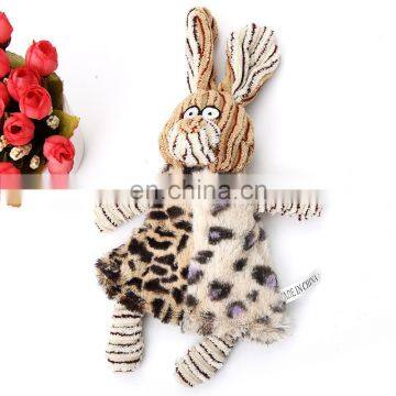 HOT HQPT-005 Manufacturer Wholesale Corduroy Cute Rabbit Hippopotamus Mouse Squeaky Dog Toy Plush