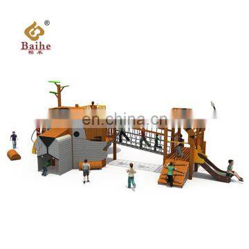 Custom Playground Tiger Style Children Outdoor Playground Equipment plastic Slide