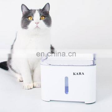 Manufacturer Wholesale Automatic Battery Drinking LED Cat Water Fountain photo-2