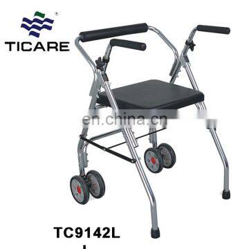 2 wheel folding lightweight rollator walker with seat