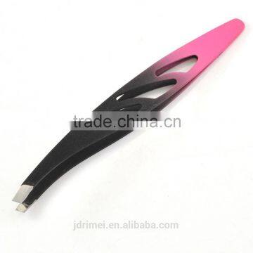 Wholesale curves shape stainless steel eyebrow tweezer