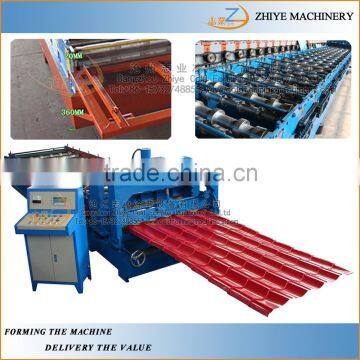 top quality glazing roofing sheets cold forming Machine/European standard glazed steel tiles production line