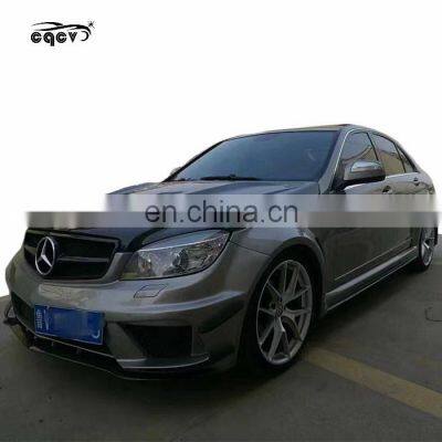 High Quality BS Style Wide Body Kit for Mercedes Benz C Class W204 2008-2013 Front Bumper Rear Bumper Side Skirts Hood Spoiler